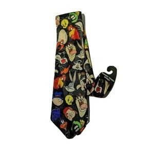 Looney Tunes Tie Licensed Marvin Elmer Taz Pepe Bugs Tweety Sam Sylvester 1997